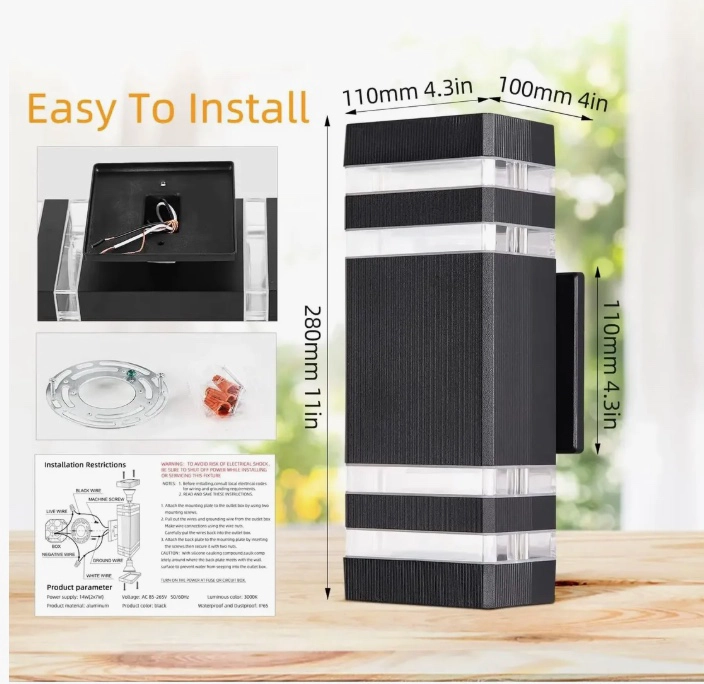 LAMPARA DE PARED IMPERMEABLE - 5