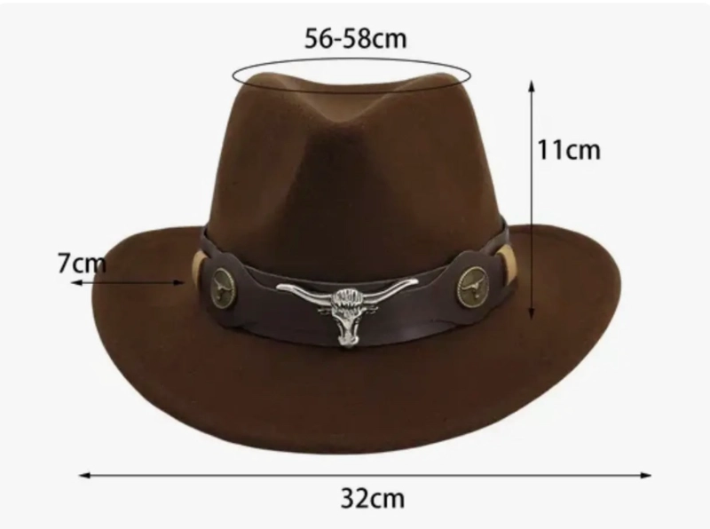 SOMBRERO VAQUERO ESTILO TEXANO - 2