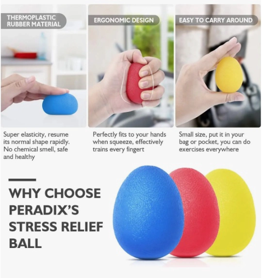 ENTRENADOR DE FUERZA DE AGARRE DE MANO,3PCS - 5