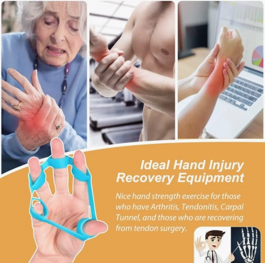 LIGAS EJERCICIO DEDOS MANO TERAPIA RESISTENCIA - 5