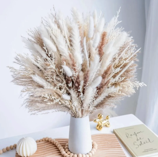 96 PCS RAMO DE FLORES SECAS - 1