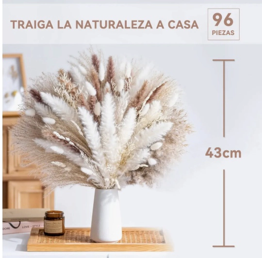 96 PCS RAMO DE FLORES SECAS - 2