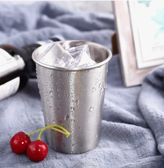 4 VASOS ACERO INOXIDABLE - 8