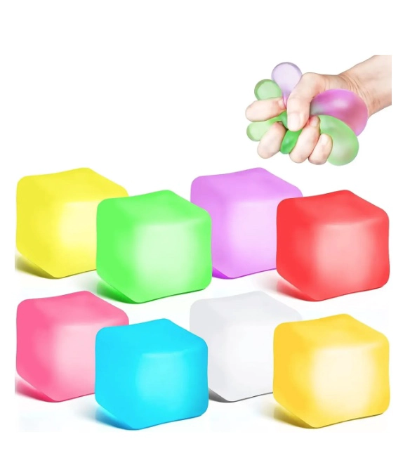 SQUISHY ANTIESTRE S FIDGET CUBO SILICONA PACK 2 - 1