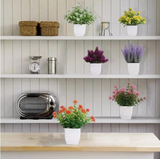 6PZS PLANTAS FLORES ARTIFICIALES - 5