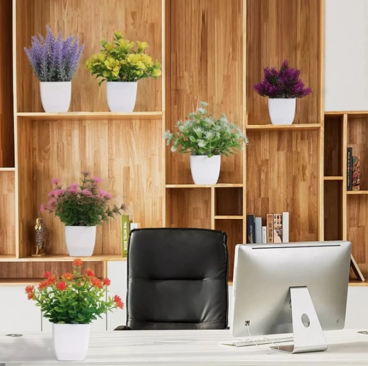 6PZS PLANTAS FLORES ARTIFICIALES - 7