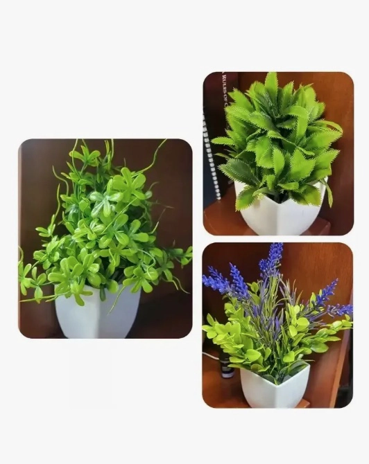 6PZS PLANTAS FLORES ARTIFICIALES - 5