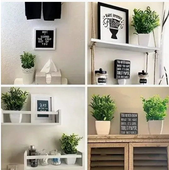 6PZS PLANTAS FLORES ARTIFICIALES - 6