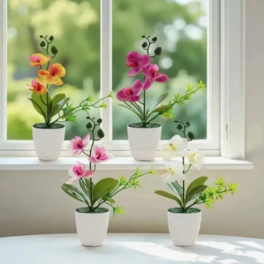 4PZS PLANTAS FLORES ARTIFICIALES - 5