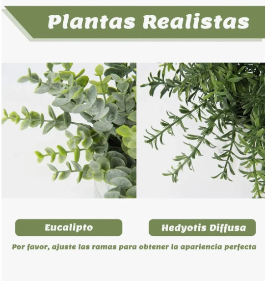 2PZS PLANTAS ARTIFICIALES EN MACETA - 6