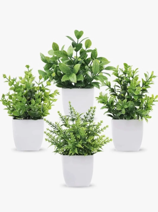 4 PLANTAS ARTIFICIALES MACETAS - 1