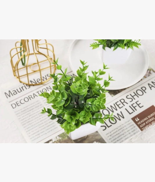 4 PLANTAS ARTIFICIALES MACETAS - 5