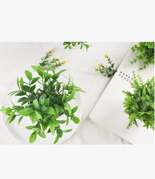 4 PLANTAS ARTIFICIALES MACETAS - 6