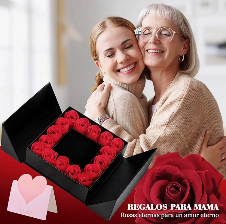 CAJA CON COLLAR FLOR ETERNA - 6