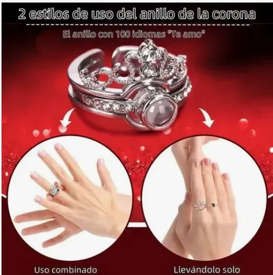 JOYERO OSO CON COLLAR Y ANILLO ELEGANTE - 3
