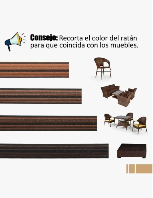 RATAN SINTE TICO PLANO CON DEGRADADO - 4