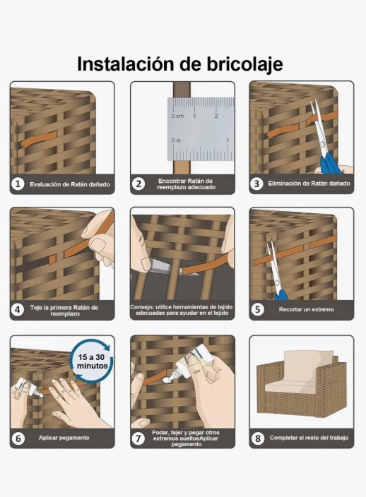 REPARACION Y DECORACION DE MIMBRE - 4