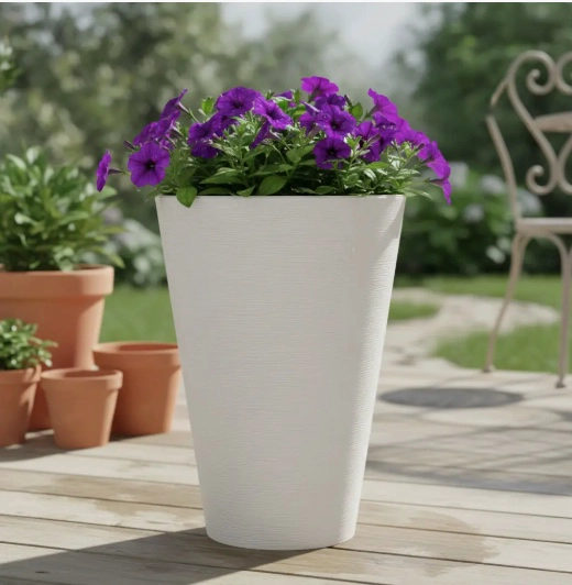 MACETERO 46CM. BLANCO - 1