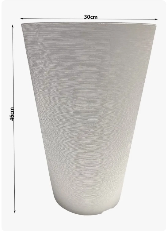 MACETERO 46CM. BLANCO - 3