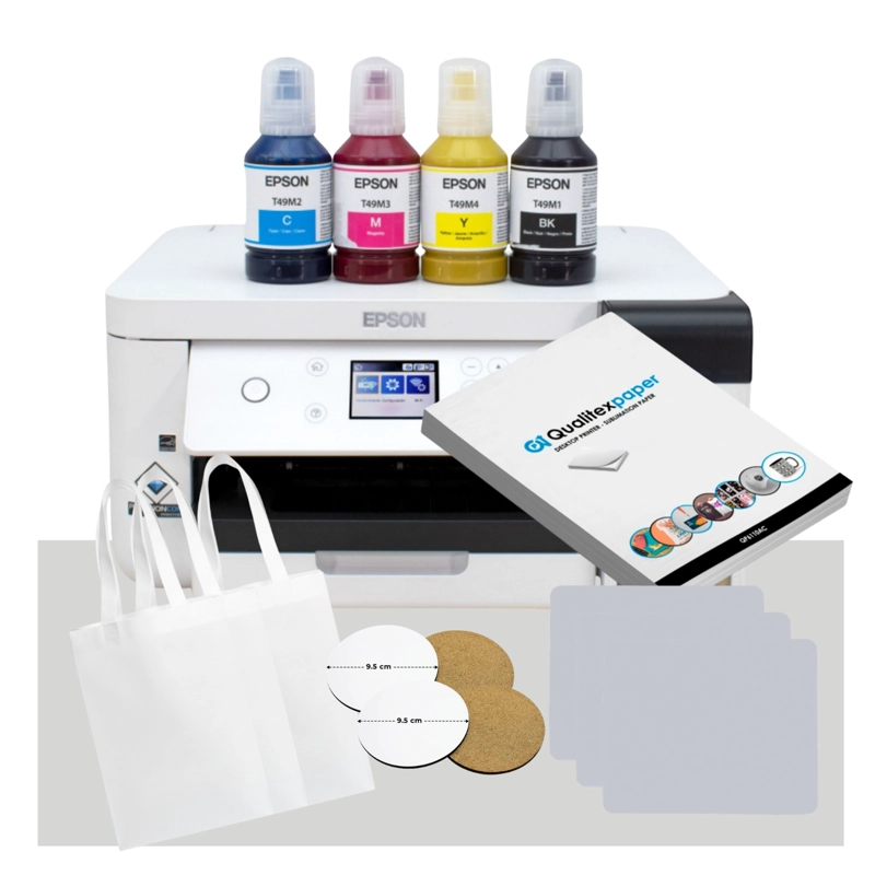 IMPRESORA EPSON F170 SUBLIMACIÓN + PAPEL SUBLIMACION 100 UND - 1