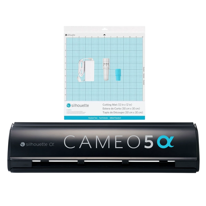 KIT PAPELERIA FULL CAMEO 5 NEGRA + PLANCHA MINI - 2
