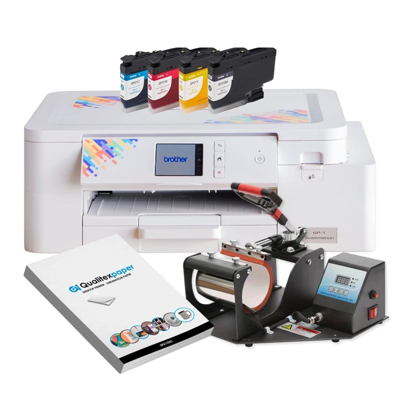 IMPRESORA SUBLIMACION BROTHER SP1 + MAQUINA DE TAZONES - 1