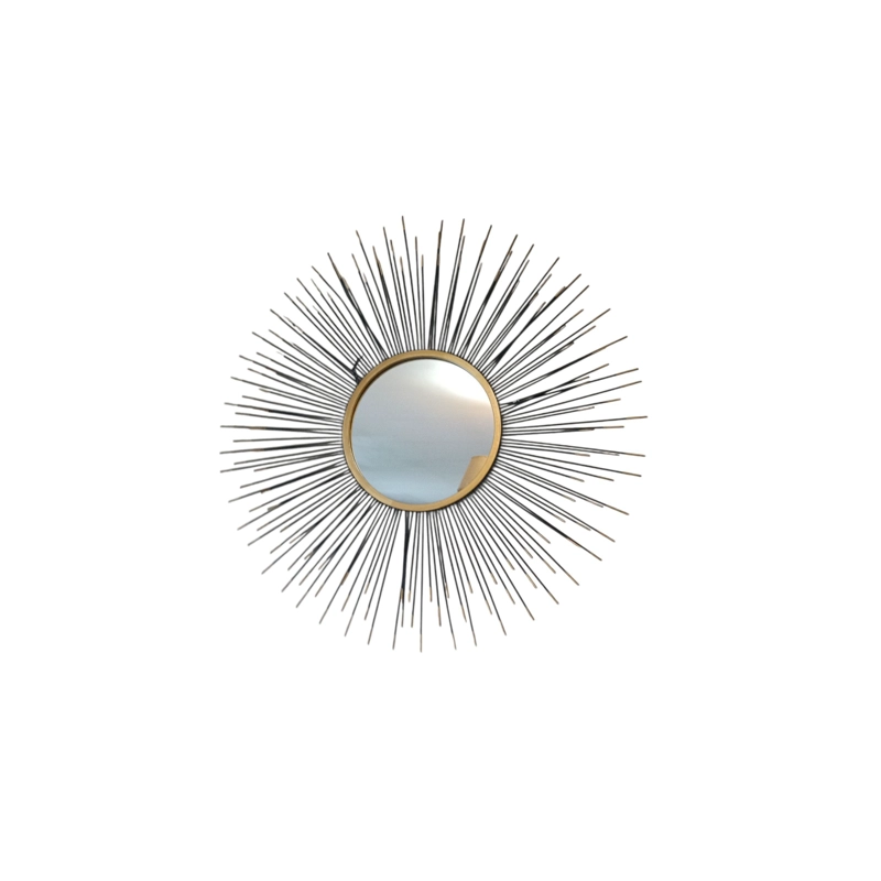 ESPEJO DE PARED DISEÑO SOL EN METAL - 4