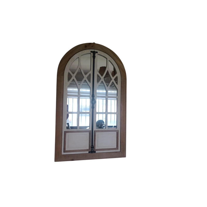ESPEJO RUSTICO ARCO VENTANA VINTAGE - 3