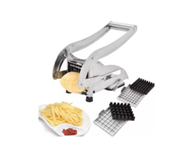 CORTADOR PICADOR PAPAS FRITAS VERDURAS ACERO - 1