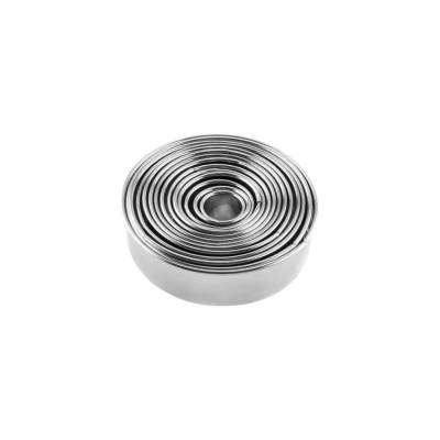 14 MOLDES GALLETAS CIRCULO MOLDE DE GALLETA CORTADOR GALLETA - 1