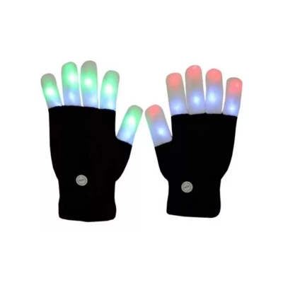 GUANTES TIK TOK CON LUCES LED 6 TONALIDADES - 1