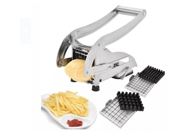 CORTADOR PICADOR PAPAS FRITAS VERDURAS ACERO INOXIDABLE - 1