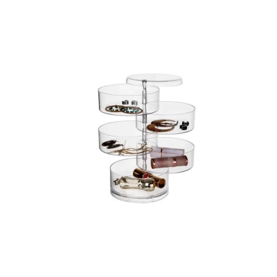 ORGANIZADOR JOYAS ROTATIVO JOYERO CAJONES ACRILICO - 1