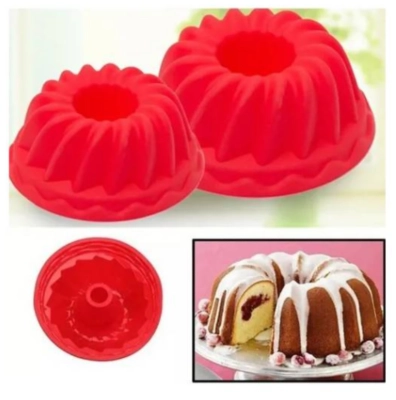 MOLDE DE SILICONA PARA QUEQUE 25 CM PASTELERÍA REPOSTERÍA - 1