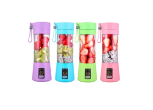 BATIDORA LICUADORA JUGUERA PORTATIL USB RECARGABLE COLORES SURTIDOS - 1