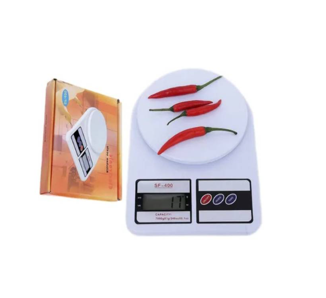 BALANZA PESA DIGITAL PARA COCINA COMERCIO 7KG - 1
