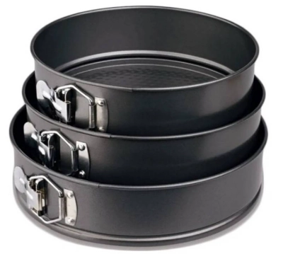 3 MOLDES REDONDOS REPOSTERÍA QUEQUES TORTAS ANTIADHERENTE - 1