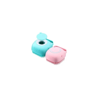 CEPILLO CORPORAL DE SILICONA CON DISPENSADOR DE JABON - 1