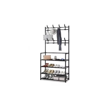 PERCHERO Y ZAPATERO DE PARED PARA ROPA MULTIFUNCIONAL - 1