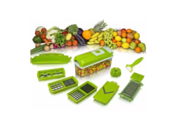 PICADOR RALLADOR CORTADOR MULTIUSO FRUTAS VERDURAS VEGETALES - 1