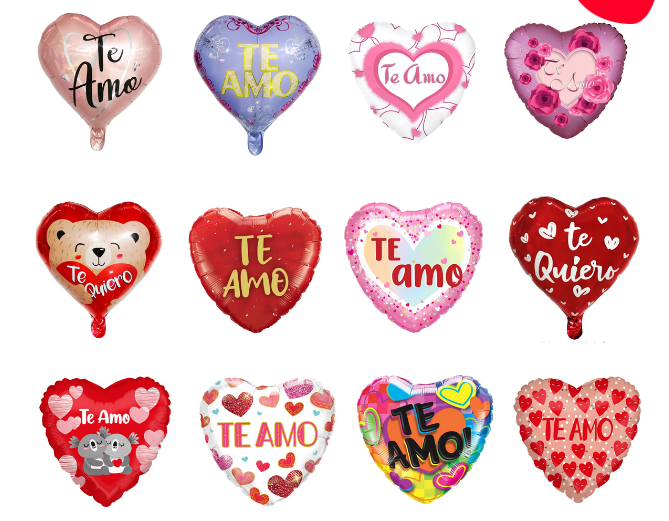 GLOBOS PARA LLENAR CON HELIO TE AMO - 1