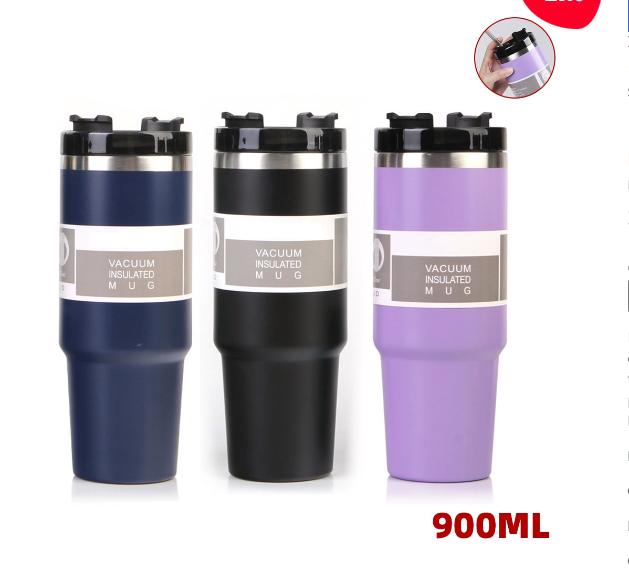 TERMO PARA AGUA CALIENTE CON BOMBILLA 900ML - 1