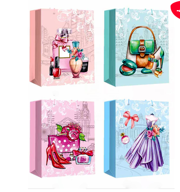 BOLSA REGALO CARTERAS Y PERFUMES 26X10X32CM - 1