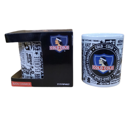 TAZON COLO COLO ETERNO CAMPEON 11 OZ TAZA ORIGINAL CERAMICA - 1