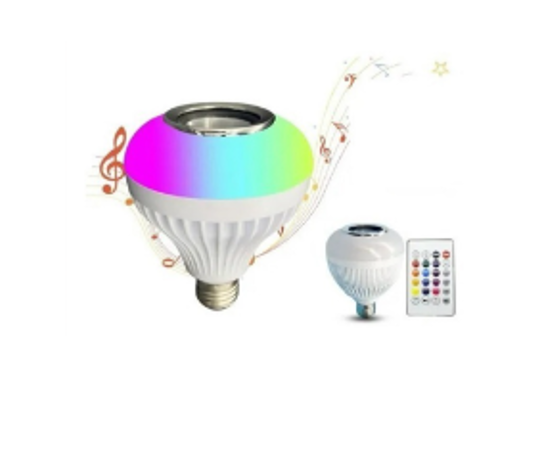 AMPOLLETA LED PARLANTE BLUETOOTH CONTROL REMOTO - 1