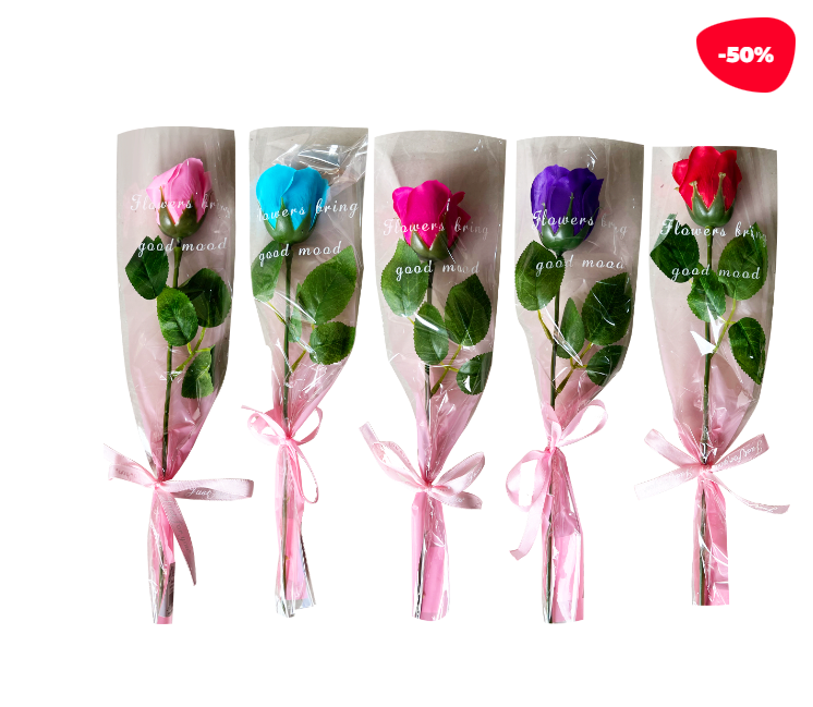 RAMO FLORES ARTIFICIAL CON APARIENCIA REAL 38CM 12 UNIDADES - 1