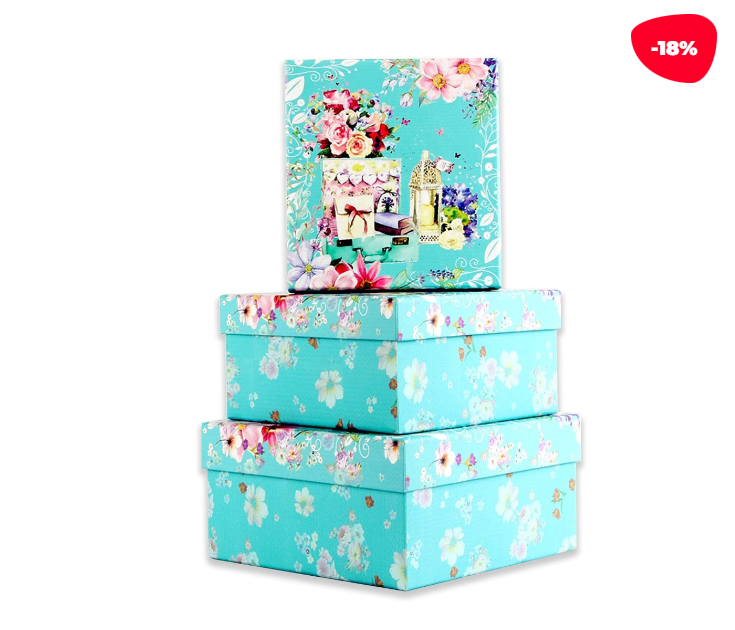 SET 3 CAJAS REGALO FLORES CON LIBROS - 1
