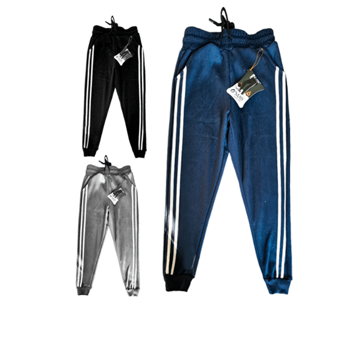 PANTALON PLUSH JUVENIL NIÑO LISO PRETINA AJUSTABLE BOLSILLO SIN CIERRE | 12 UNID - 1