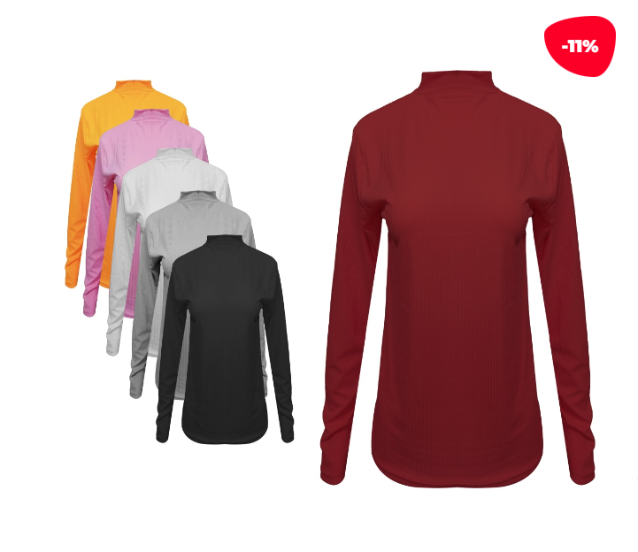 POLERA MANGA LARGA LISO BEATLE | 12 UNID TALLA: M-L / L-XXL - 1
