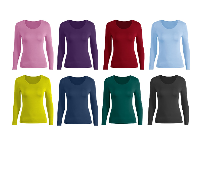 CAMISETA LOLA BAMBU MANGA LARGA |12 UNID TALLAS: M-L/L-XXL - 1